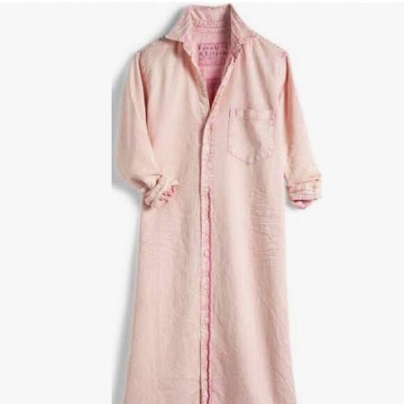 Frank & Eileen Famous Denim Rory Dress In Rose Quartz Size XS Maxi - Picture 16 of 16